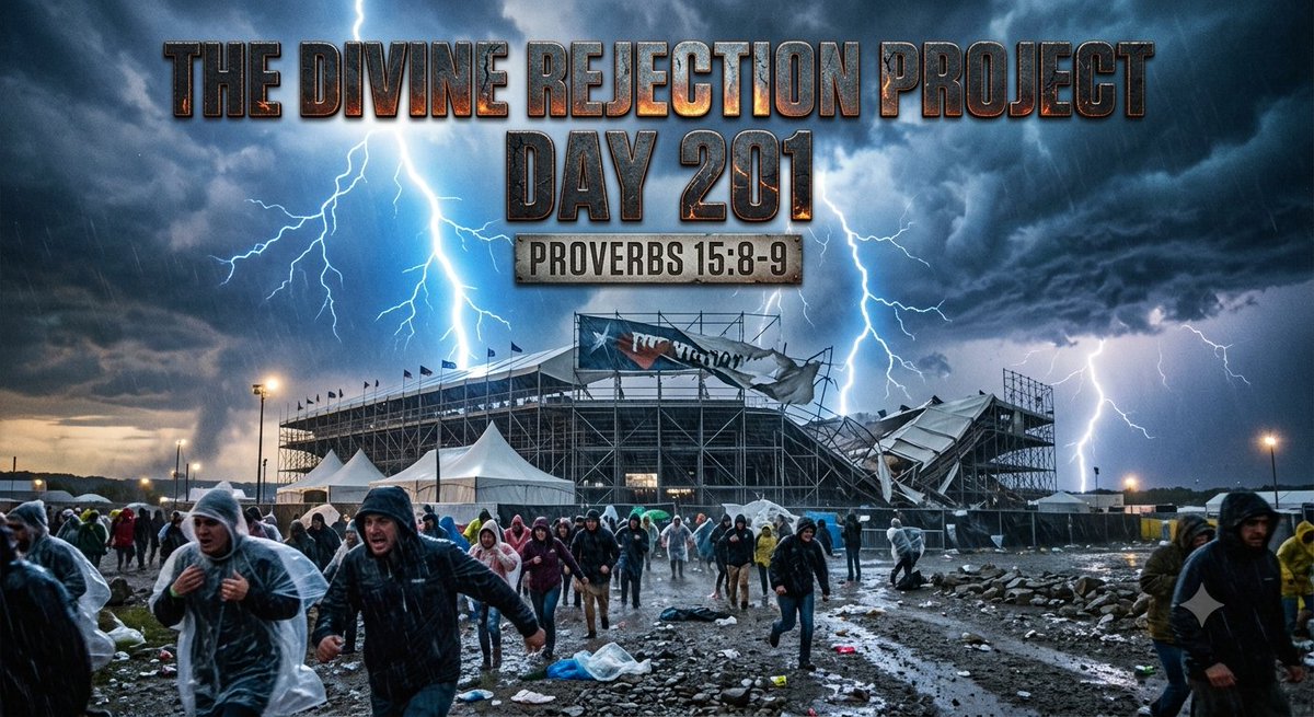 AbiWBC's tweet photo. The Divine Rejection Project | Day 201 | September 17, 2026
Proverbs 15:8-9 – The way of the wicked is an abomination. God sends destructive severe weather to halt idolatrous pursuits and discomfit ungodly crowds. ⛈️⚡
#SevereWeather #WeatherEvents https://t.co/DFDWwFcndG