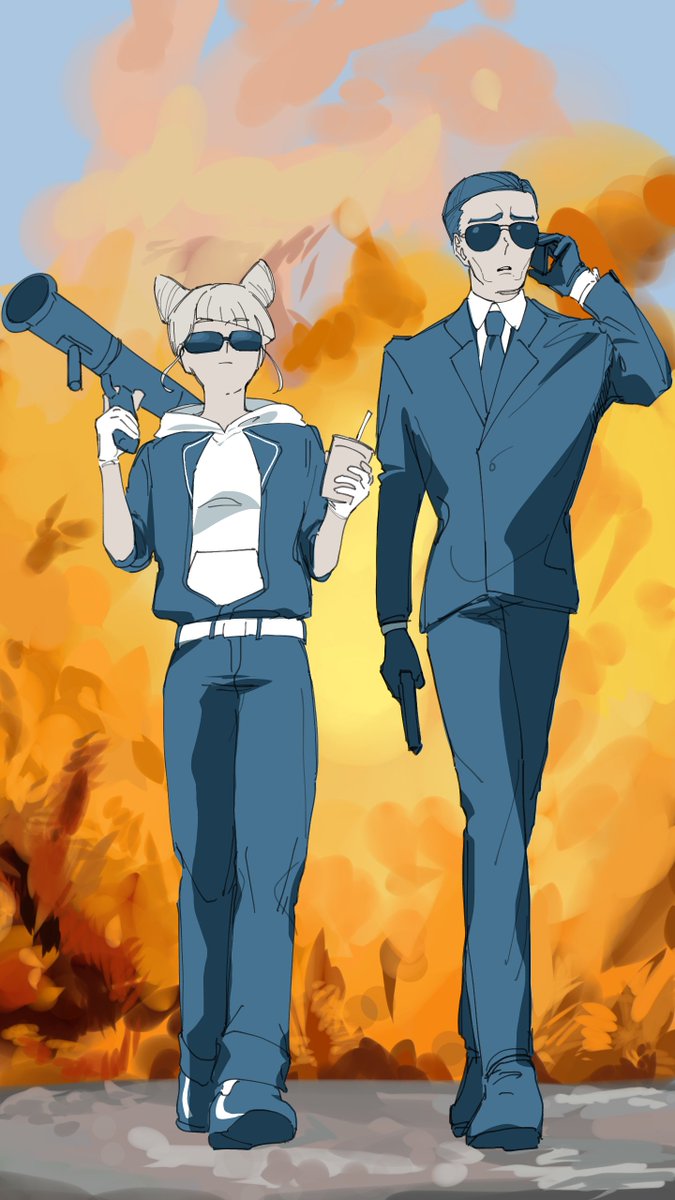 Da1seeeeen3's tweet photo. #都市伝説解体センター
#都市伝説描きたいセンター
どうしてもこの2人を連想してしまった https://t.co/tC4472RjGG