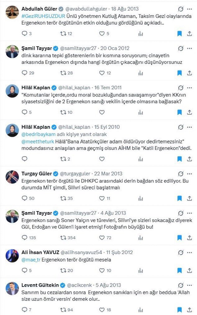 aykiri's tweet photo. Ergenekon ve Balyoz kumpasının olduğu yıllarda atılan bazı mesajlar yeniden gündem oldu. https://t.co/OZwmX6JUbO