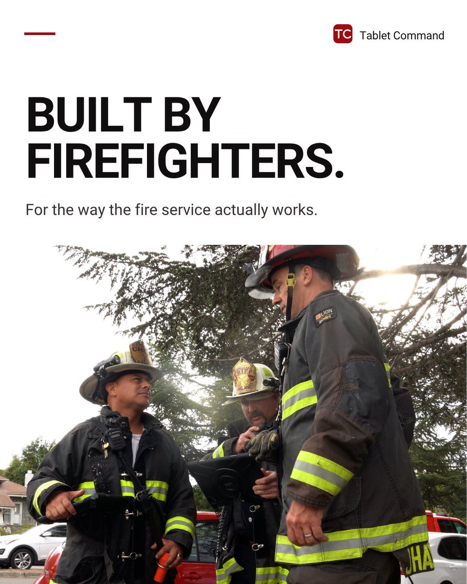TabletCommand's tweet photo. Tablet Command has always been shaped by the people who understand the fireground firsthand.

That experience shows up in the details: how information is presented, how crews work together, and how the platform continues to evolve alongside the departments using it every day. https://t.co/jFfTbNdD2E