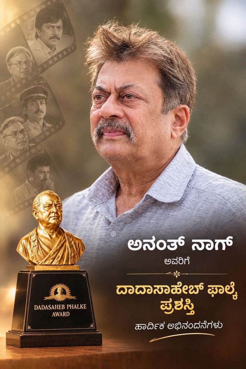 amolasarade's tweet photo. #Congratulations 💐💐🎉🎉

#DadasahebPhalkeAward 

#ಅನಂತನಾಗ 

#ಕನ್ನಡ 

#ಕನ್ನಡಚಿತ್ರರಂಗ https://t.co/qUcjWmJGx1