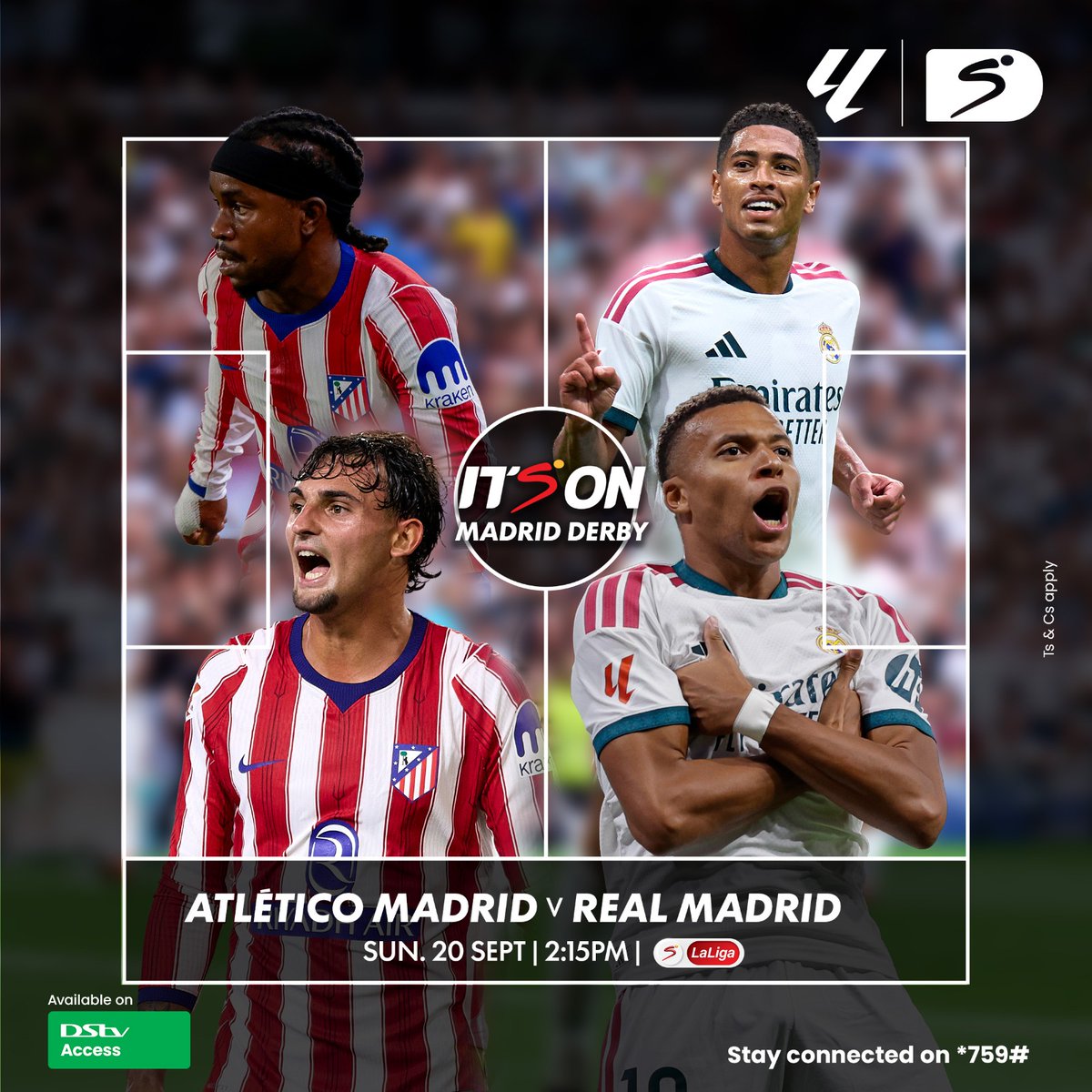 DStv_Ghana's tweet photo. Madrid derby is calling... 📞 ⚽

Who rules the city this Sunday, Atletico or Real Madrid? 👀

Save the date and reconnect from DStv Access upwards to catch the blockbuster LIVE in HD on SuperSport!

In the meantime, drop your predictions below!

#LaLiga #SSFootballONDStv https://t.co/asSft1ytWy