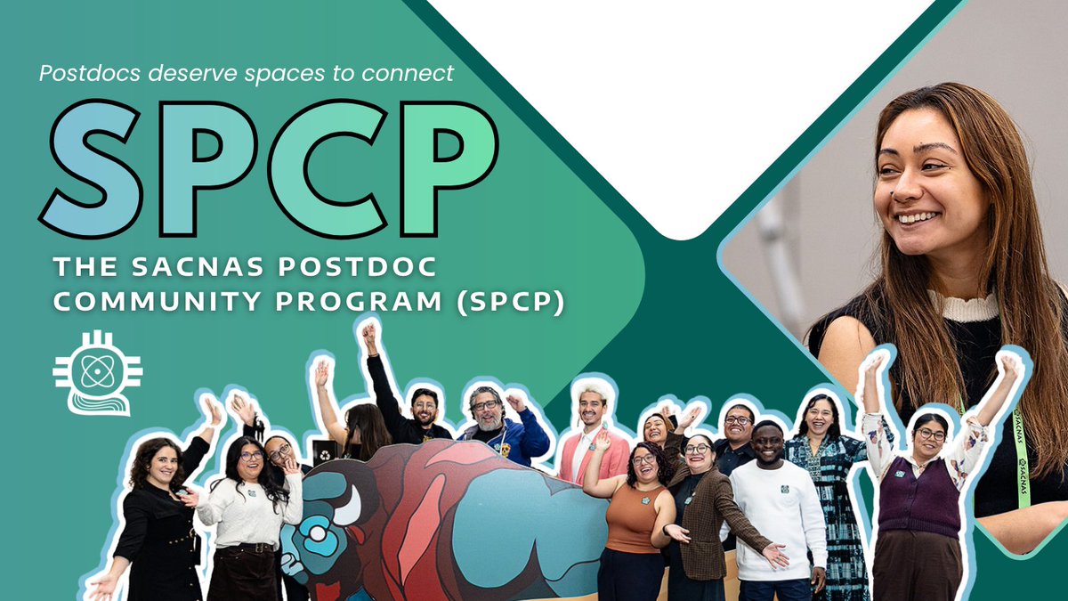 SACNAS's tweet photo. With National Postdoc Appreciation Week around the corner, we’re celebrating postdocs through community. 🌱

SPCP brings postdocs together nationwide to share lived experience, learn from peers, and stay connected.

🔗 Sign up: https://t.co/MnlxFKJd4G
#SACNAS #STEM #NPAW2026 https://t.co/hjA9YbHgX5