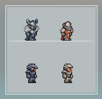 TriangleSupreme's tweet photo. Lead and iron armor resprite for my new Terraria texture pack Reforged Armory:Refined, made a discord server for the pack too, it's in the replies.
┃#Terraria #pixelart #ドット絵 #artㅤㅤㅤㅤ https://t.co/B8nmsUaO2b