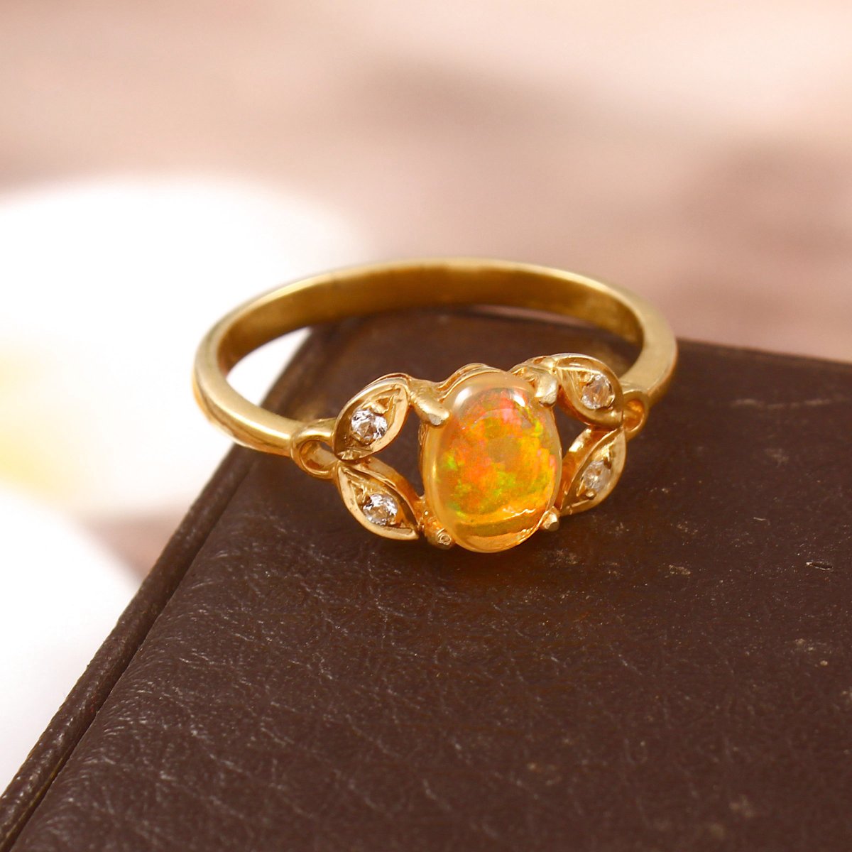 LesVarone's tweet photo. Fabulous Welo Opal Engagement Ring in 14K Solid Gold, featuring an Art Deco design and oval birthstone—a perfect bridesmaid gift. https://t.co/fPV6WjduJA