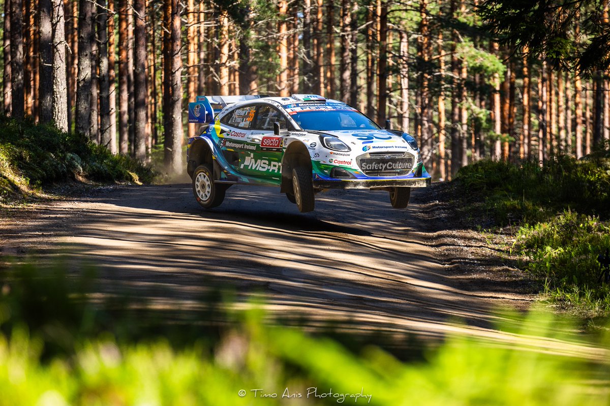 KatheyMeldsn's tweet photo. Machines we’ll never forget. Rally1 flat out through the Finnish forest—nothing else sounds, moves or feels like it. A privilege to witness again. Thoughts with Seb Ogier and Julien Ingrassia after the SS17 crash. Speedy recovery, champs. https://t.co/C8yyZbHNEK