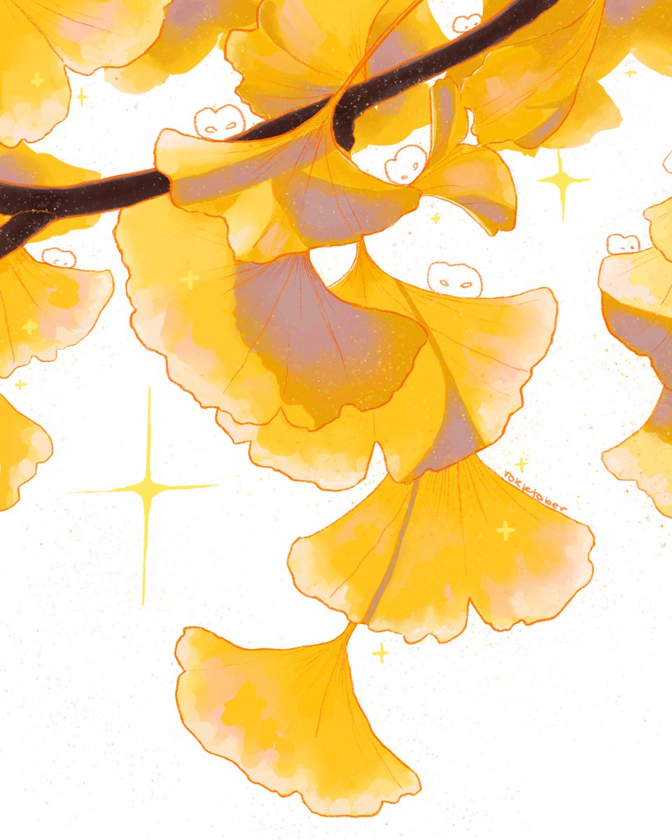 rokktober's tweet photo. ginkgo leaves ✨ https://t.co/nDJ2H9gRNz