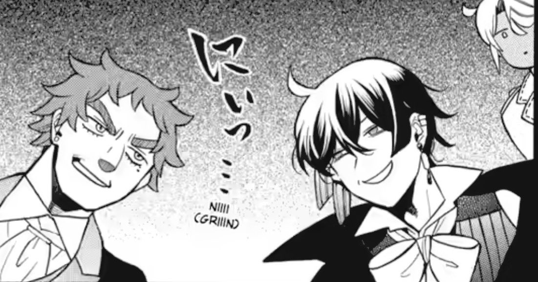 bkurousagi's tweet photo. these shit eating grins of vani and dante sends me 😭😭😭 https://t.co/xLraF9DvzE