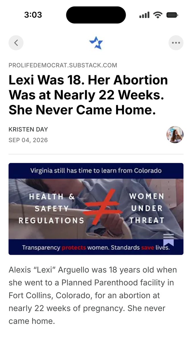 ProLifeDem's tweet photo. Virginia can learn from Colorado. Voters who value women should oppose the Constitutional Amendment.  https://t.co/xrfxPeRw6Z https://t.co/xyA1d2V0Jj