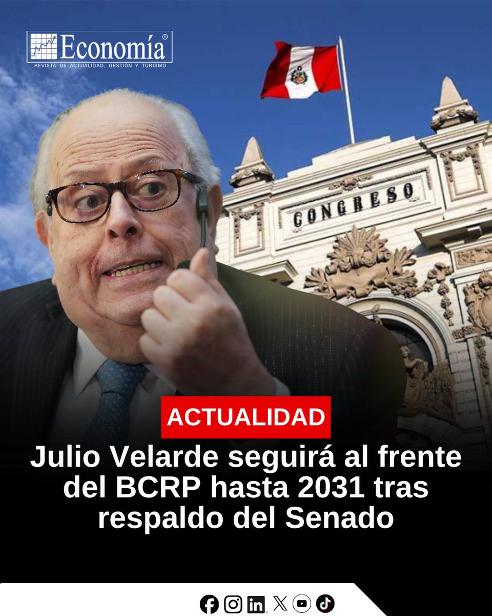 EconomiaRevista's tweet photo. 🔥🏦 Senado aprueba informe para ratificación en el BCRP. El Pleno respaldó el informe con 40 votos a favor, 12 en contra y ninguna abstención.
#BCRP #BancoCentral #EconomíaPerú #Senado #Perú #PolíticaMonetaria
https://t.co/C7vOku4wNM https://t.co/IodJ363z29