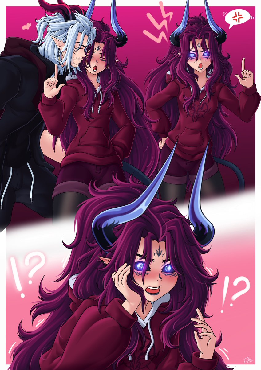 MrDarcArts's tweet photo. Commissioned by @AugustReavau 
Who's the angy little demon? Yes you are

Thanks for the patronage! https://t.co/aJzcTjTgQS