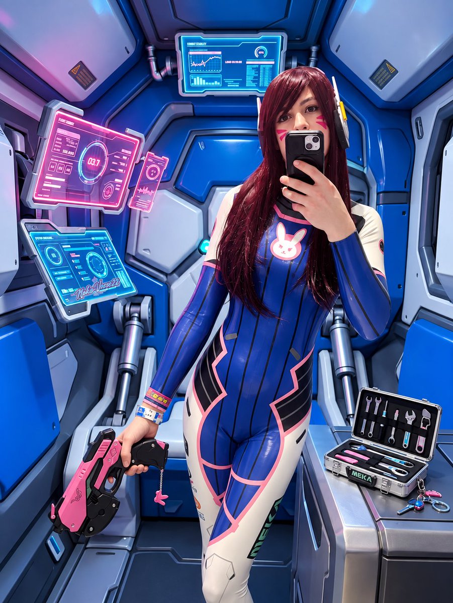 nakaverse22's tweet photo. #cosplaygirl #dva or #asuka ? #latexcosplay https://t.co/L8pbexSi6e