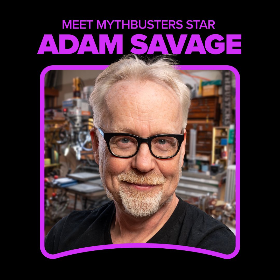 FANEXPONOLA's tweet photo. He built incredible projects, tested urban legends on MythBusters, and sparked your curiosity 🛠️ Get ready to meet @donttrythis at FAN EXPO this January. Lock in your tickets: https://t.co/9unFmOxkVj
#FANEXPONewOrleans #NOLA #NOLAEvents #AdamSavage #TV https://t.co/B72m6OnvHr