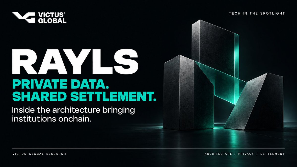 Victusglobal's tweet photo. 💡🧵 TECH IN THE SPOTLIGHT @RaylsLabs 

Bringing finance onchain creates a difficult requirement: shared settlement without exposing sensitive financial data.

Rayls addresses it with private institutional ledgers, permissioned networks and a public EVM chain.

rayls:native https://t.co/kVQRqUXWfk