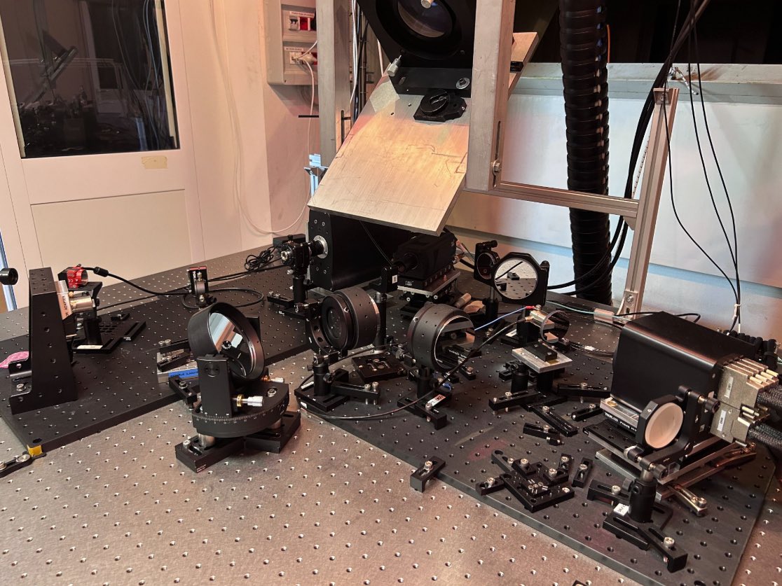 AstrospaceI's tweet photo. Al telescopio #Copernico dell'Istituto Nazionale di Astrofisica ad #Asiago è entrato in funzione #Ekarus, il primo strumento di ottica adattiva installato su un telescopio italiano.
https://t.co/s8Hi8x0iqB https://t.co/UvWvWu9AG8