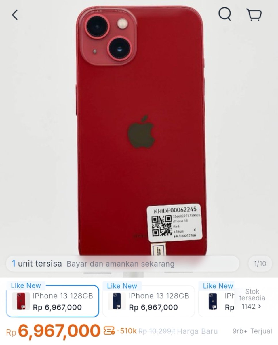 cerremellec's tweet photo. in this economy, harus pinter pinter manfaatin diskon yang ada 🥳

lumayan bgt  iphone 13 bisa dapat di harga 6,9jt aja di aplikasi kitar pake kode WPKT79 🫶

mana unitnya masih like new 🥰

before                                            after 😍 https://t.co/AxC23LkSOQ