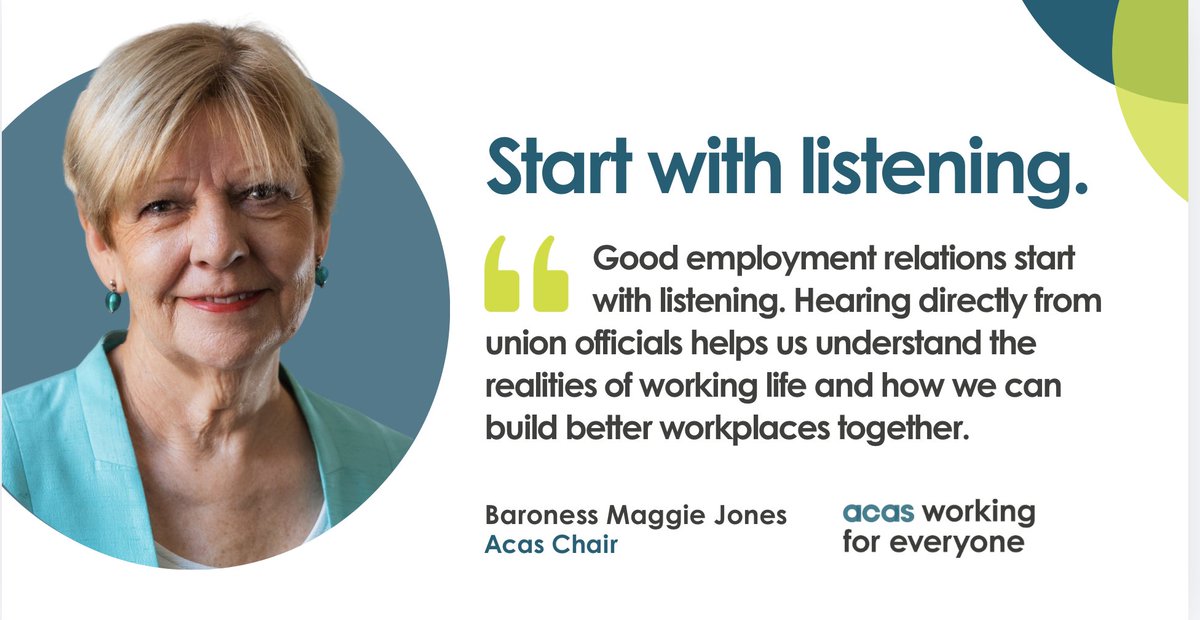 acasorguk's tweet photo. Acas Chair Baroness Maggie Jones is speaking at our Bristol office with trade union officials about the issues shaping workplaces and employment relations.

Good employment relations start with listening, early conversations and practical action.

@WhitchurchGirl https://t.co/u38YZ3MkIG
