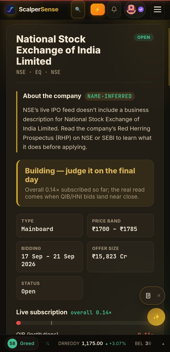 scalpersense's tweet photo. #nse #NSEIPO #SCALPER #SHARE #ShareMarket

https://t.co/LbHBESqBat 

Would you bid/buy nse ipo ? Check out the financials and research https://t.co/cdpwEjAWTA