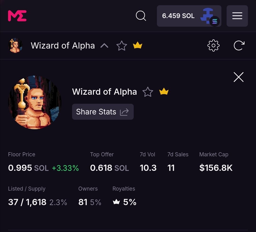 Wizard_Of_Alpha's tweet photo. The NFT bottom is here, we are the future, we are the utility, we are the alpha, do not underestimate the legend.

https://t.co/VSYvX5BosQ

#solanagem #Solananft #magiceden https://t.co/8rOkxzZc7C