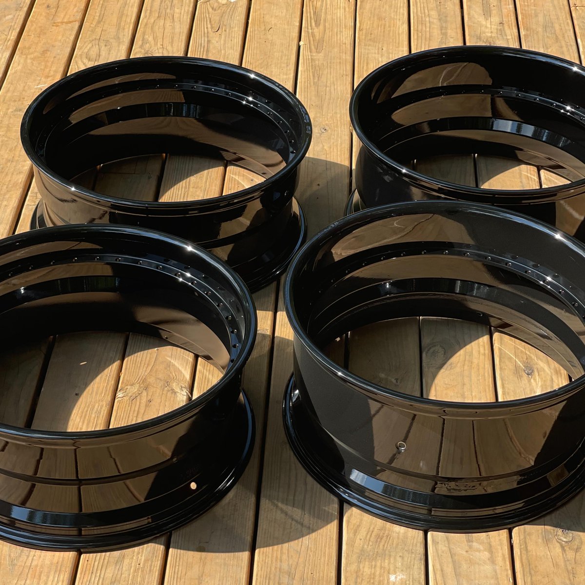 DavisBoken's tweet photo. 22-inch Forgiato barrels in gloss black powder coat—OEM black. https://t.co/ZbvferHVsF