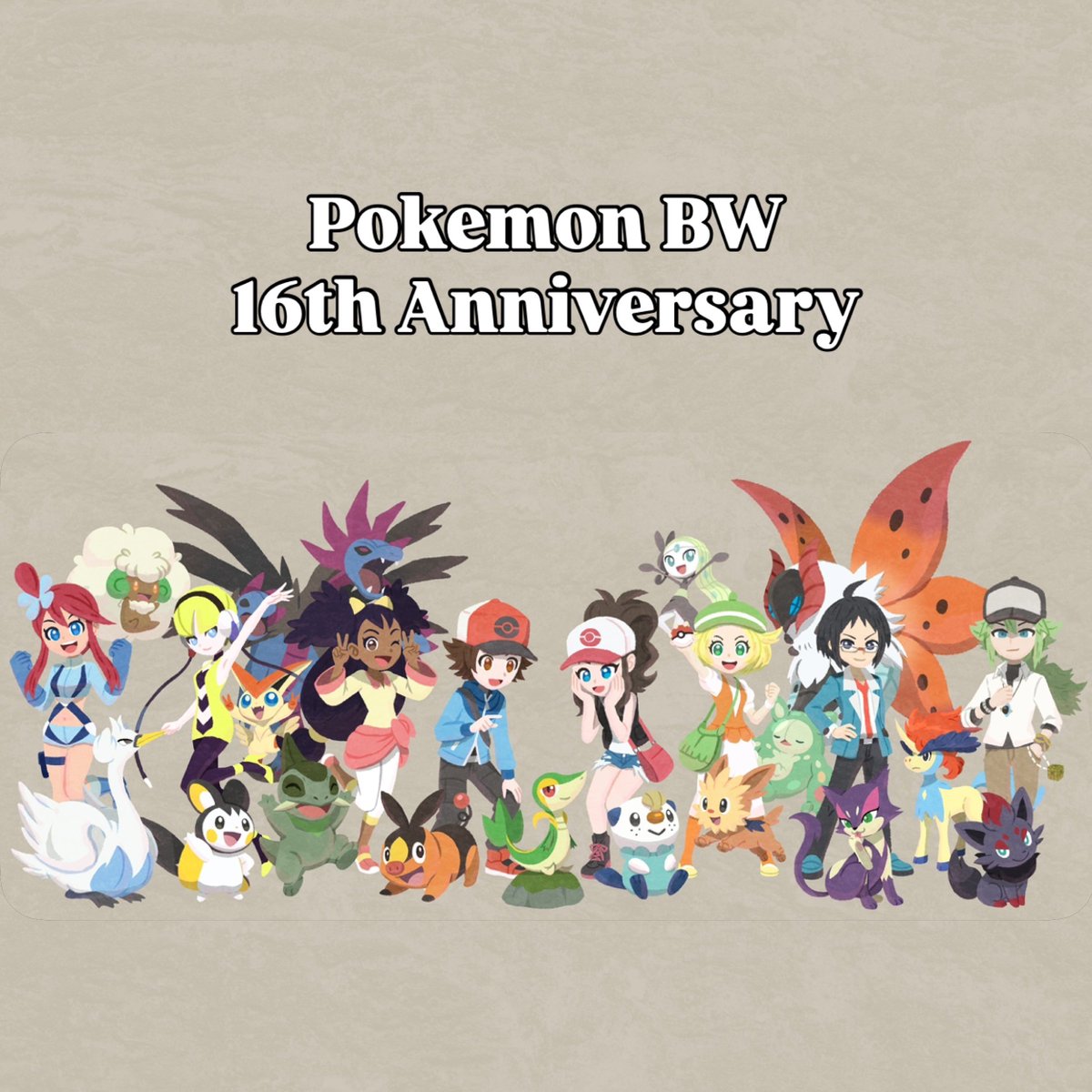 aiirononegi's tweet photo. ポケモンBW発売16周年おめでとうございます！！！！
これからも素敵な冒険が待っていますように

#BW16周年 https://t.co/HKIxpLO4In