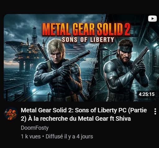 Cesariio67's tweet photo. C'est tellement disruptif de faire des miniatures IA pour MGS2 https://t.co/R2VlmO7SML