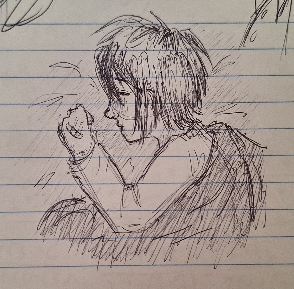 oh_darkprince's tweet photo. found it in an old textbook while looking for homework  #satorutsukada sleepy https://t.co/wSkKRFMD0v