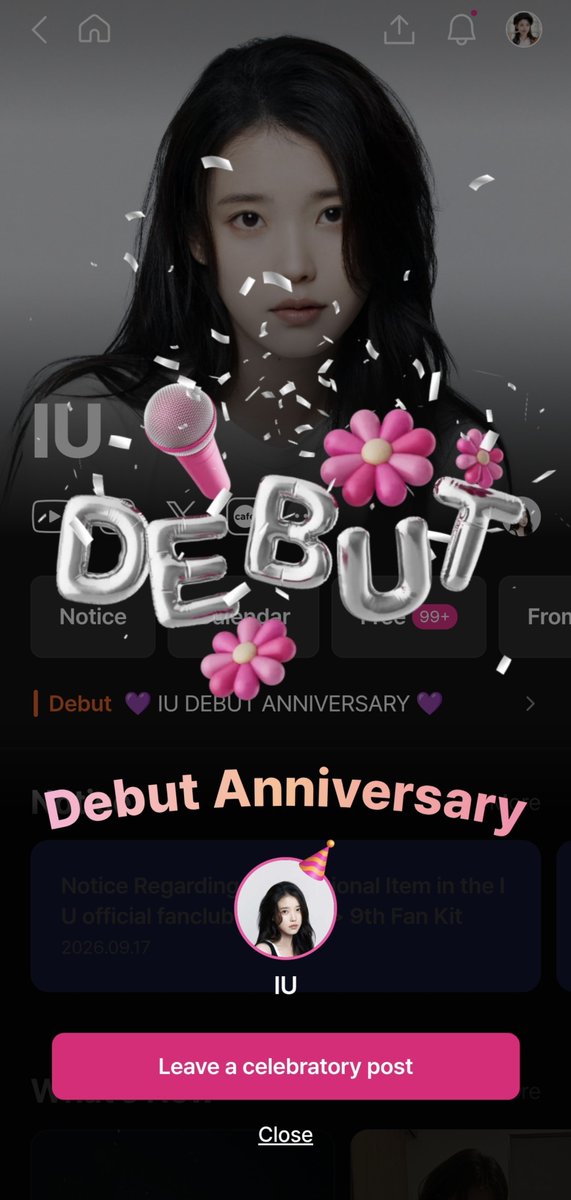 _jam24_'s tweet photo. HAPPY IU 18th Anniversary☁️💜
#UAND1_8ESTSOULMATE
#아이유의_18년지기_소울메이트 https://t.co/HI5nc2DUVv