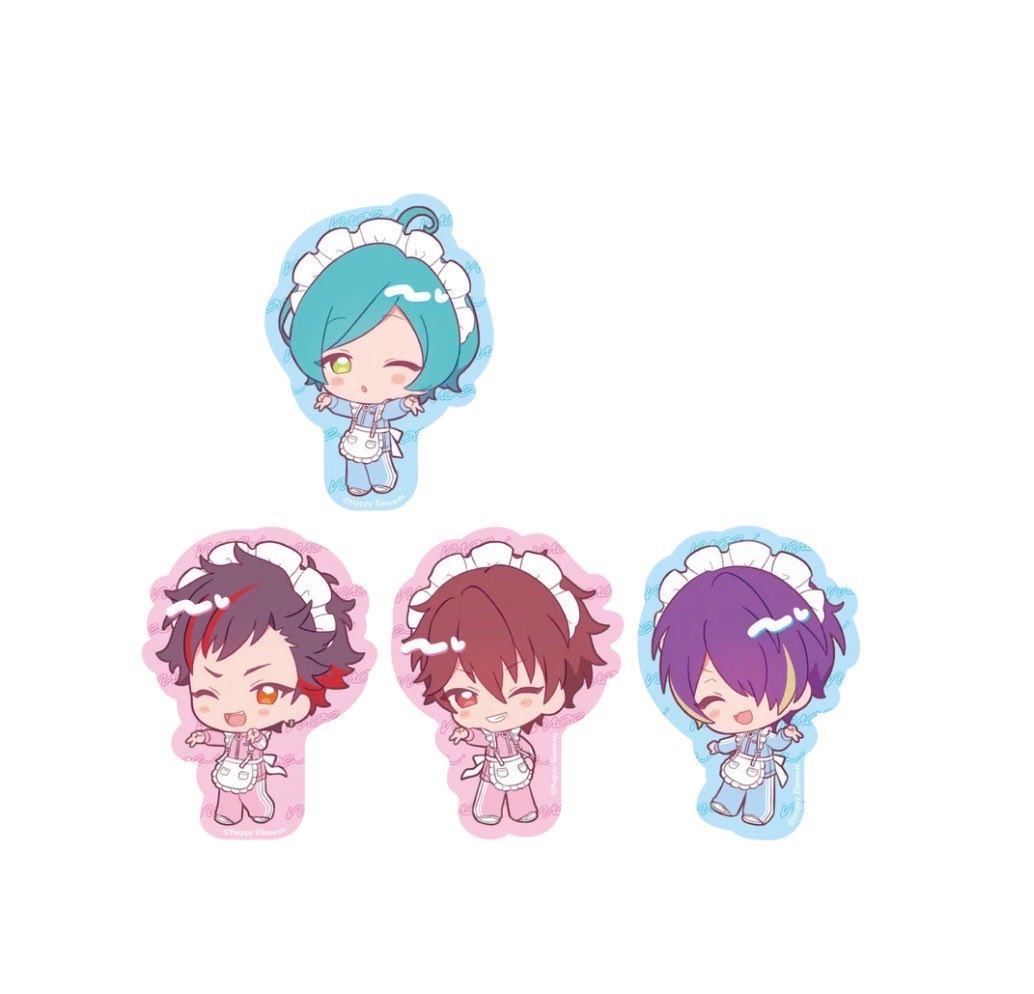 MdrTmg_87829's tweet photo. 【交換】あんスタ　萌え×2文化祭シリーズ ぺたぺたステッカー

譲→鉄虎、千秋、奏汰、忍、ジュイス、望見、舞珠、夏目、宙

求→つむぎ、翠、チトセ

ジュイス望見舞珠はチトセと交換の方優先
各1セット予約済み
郵送のみ https://t.co/yF09HuNZQq