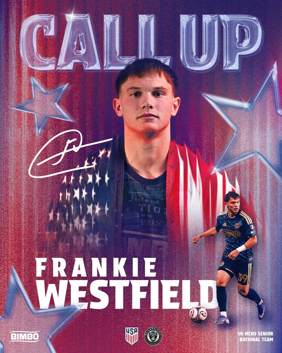 JoserNunez91's tweet photo. Philadelphia makes it official:

Westfield, Pierre, and Sullivan earn their first-team call-ups with the senior roster for the upcoming #usmnt window.

They join Auston Trusty and Matt Freese to make a total of FIVE Philadelphia Union homegrowns in this camp.

Massive. 

#doop #mls #mcfc #usymnt 
📸: Philadelphia Union