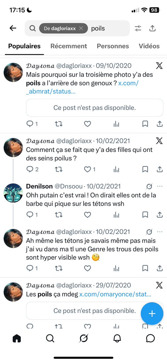 myy91120's tweet photo. @dagloriaxx Mdrrr le pire c’est que c’est pas la première fois qu’elle fais la meuf dégoûtée pour des poils, va te faire soigner sah, qu’Allah te rendent aussi poilu que ton gros daron https://t.co/fnBg5kKGZH