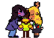 _burnttoast184_'s tweet photo. Smoooch~~~

#deltarune #deltarunefanart #utdr #pixelart #krusielle https://t.co/8u4QKnJPMm
