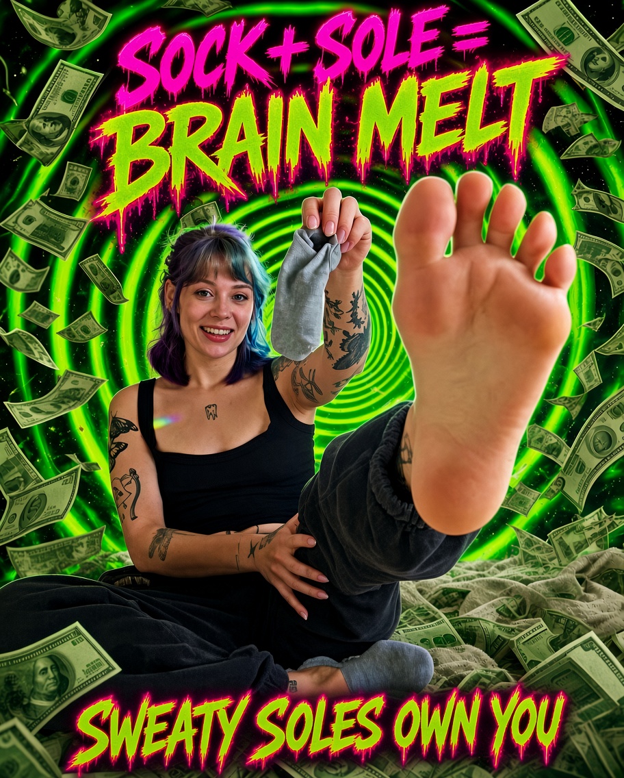 TheGoonMaster20's tweet photo. SOCK + SOLE = BRAIN MELT 😵‍💫
Your free will just got deleted, embrace the AI SLOP 😭
SWEATY SOLES OWN YOU 🫵
Pump until empty 🤤🤡
#feet #2dfd #findom #catfish https://t.co/OXodILiIAz
