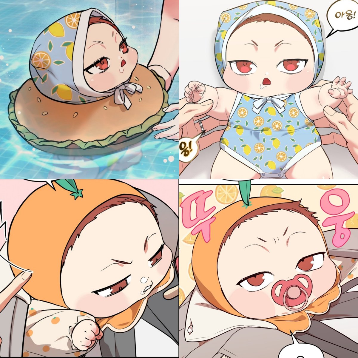 AR9197's tweet photo. Baby Gyuchan the cutest 🍊🍋😭🤲🏻❤️ https://t.co/b7vVhuJHsP