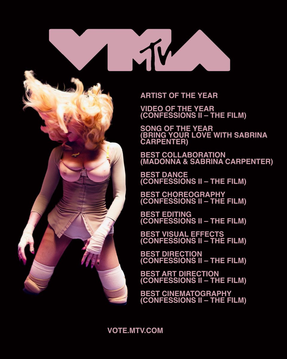 madonnaphbb's tweet photo. Vote For The Queen of Pop .@Madonna at The @vmas 2026!!

https://t.co/cnzsEiwG3U https://t.co/cfaud40tiN