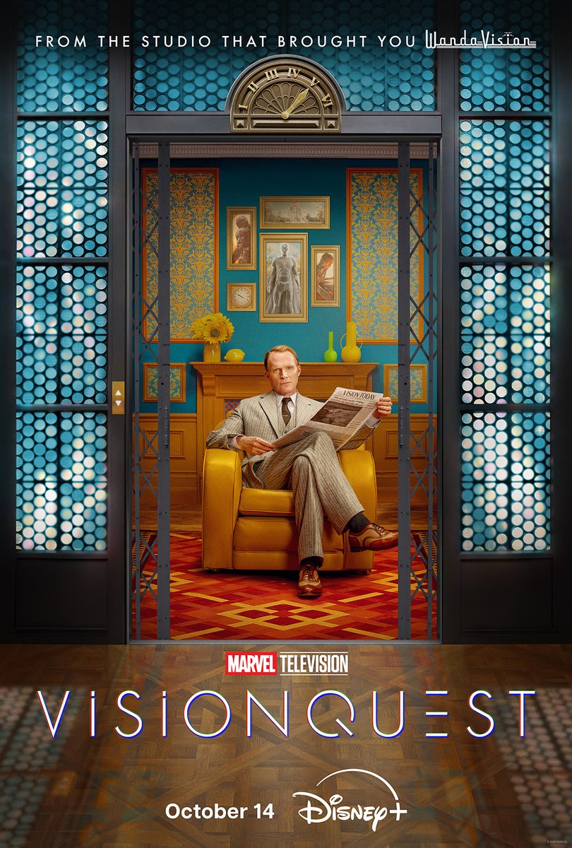 MarvelStudios's tweet photo. [System processing...]

Stream Marvel Television’s #VisionQuest October 14, only on Disney+. https://t.co/dsrPg6o6Yj