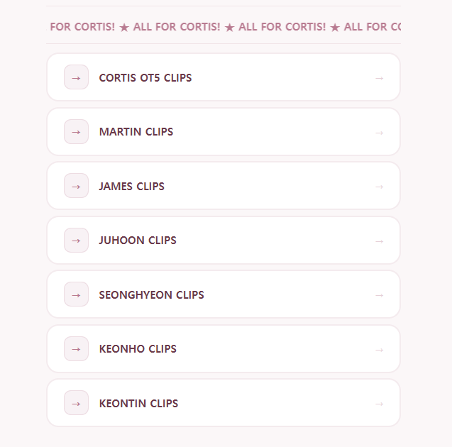 keonholds's tweet photo. hello! ♡

so i made folders of CORTIS clips from each era, organized based on their yt vlogs but i'll be updating them regularly with more clips, including performances, fancams, and other content, so everything can be found in one place!

hope this helps fellow coerditors!! https://t.co/Y89f5ikmCR