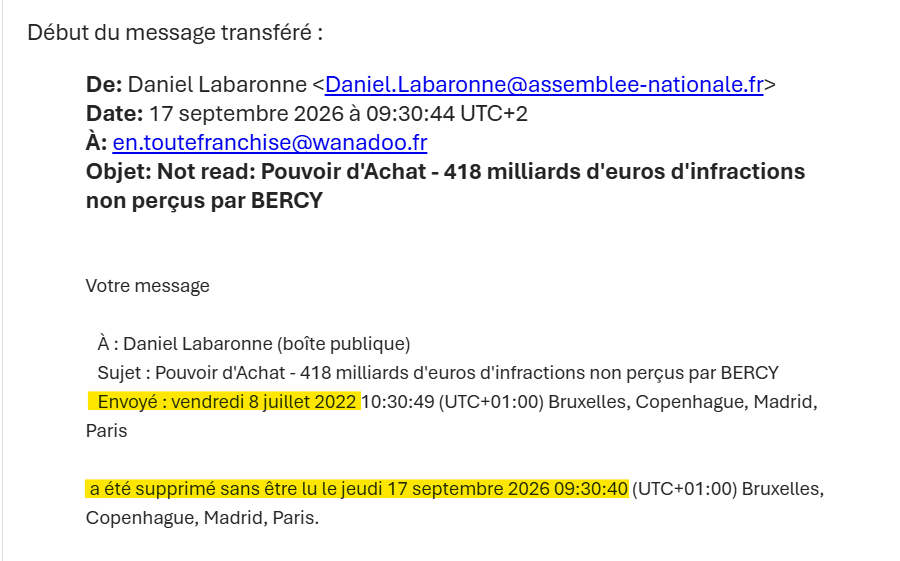 bechamail's tweet photo. @LabaronneDaniel Vous vous croyez au-dessus des citoyens en les ignorant de la sorte ? https://t.co/eAQt5jJqE0