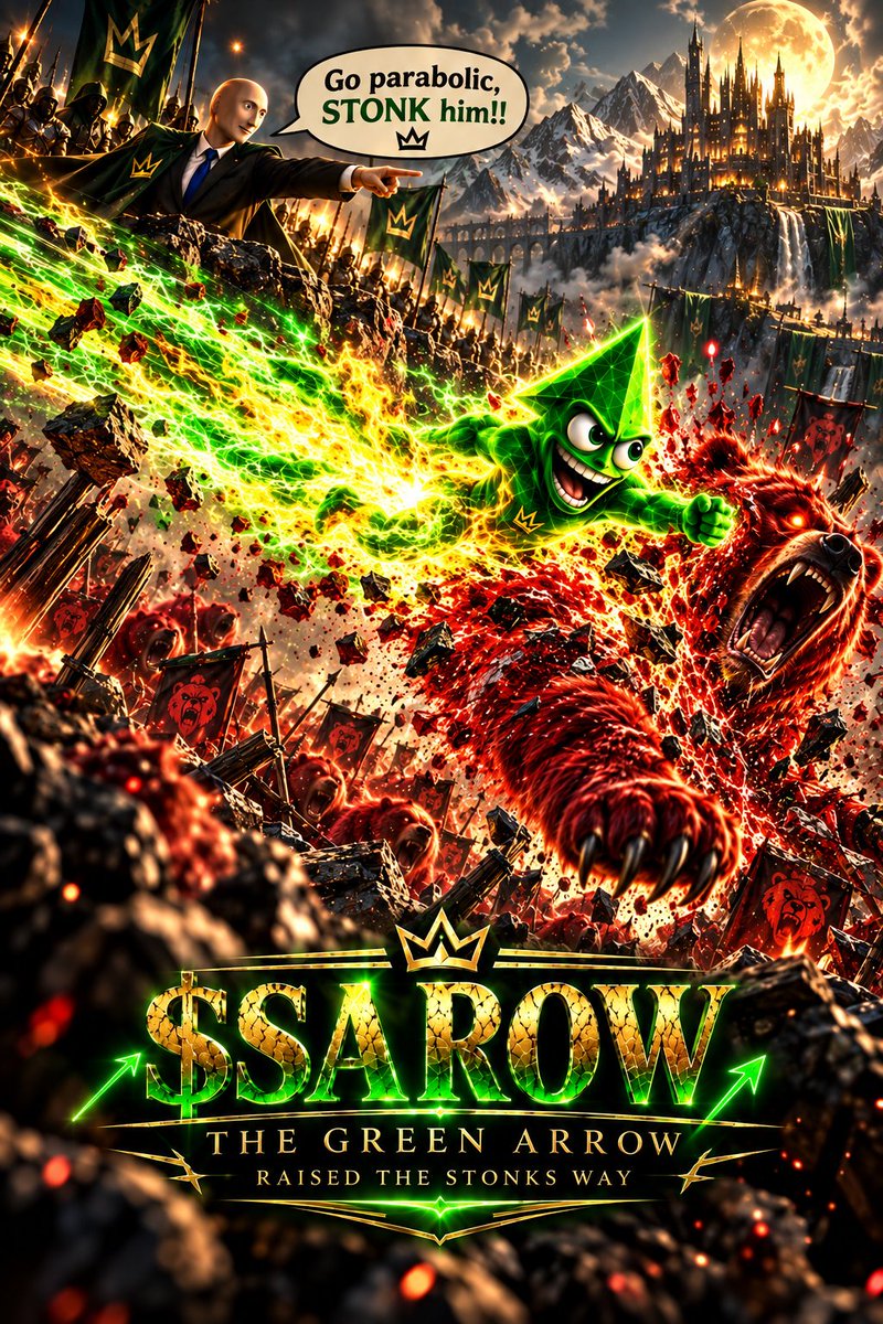 STONKARROW's tweet photo. @Crypto_Meastro1 GO parabolic, STONK him! $SAROW Stonk Arow.

Follow mij story 
👉https://t.co/myqV5TG6Al https://t.co/g1fIH4N9eD