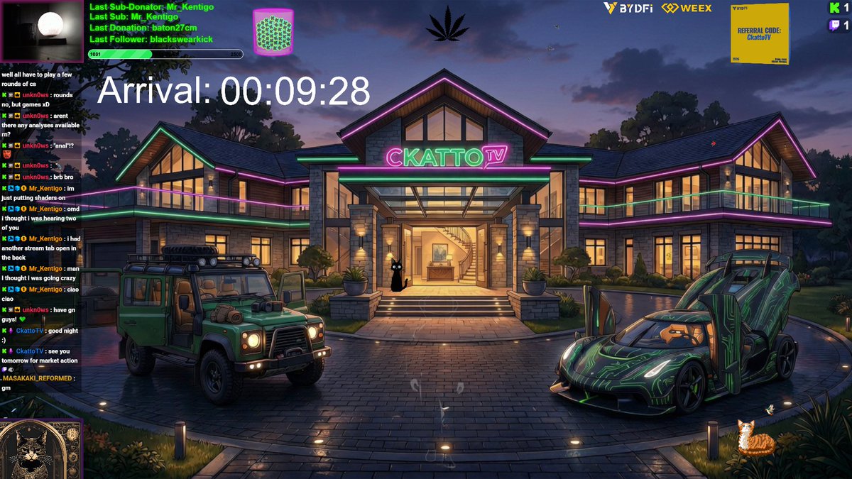 CkattoCounterT's tweet photo. Day864: Starting into a juicy Thursday stream.
Time to take some profits or at least secure something in form of a stop loss?🤫

Crypto trading and gaming content today:📈+🎮
https://t.co/ndOB0tBSKY
https://t.co/H7NT1jxx9K

#Stream #Juice #Trading #BTC #Altcoins #Silver #Gold https://t.co/RnSMTUoZps
