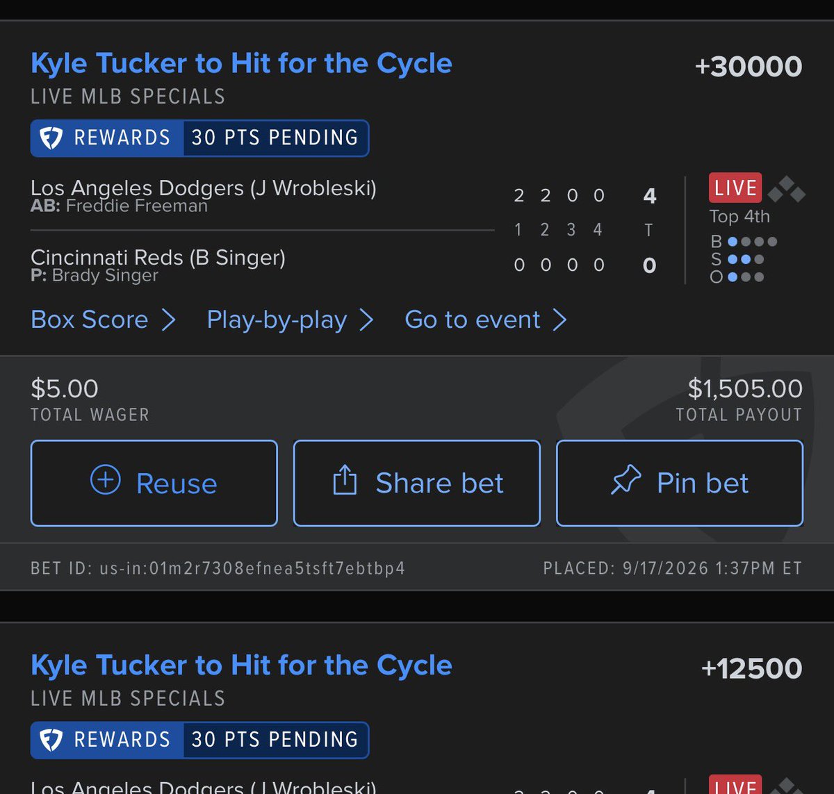 True_Drew94's tweet photo. @HomeRunPredict Think Kyle can do it? https://t.co/jcYV9s674E