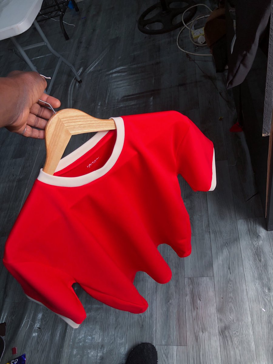 __________Joel's tweet photo. *Red with cream accents #ringerteesbyspace https://t.co/2K5WZ4WCSh