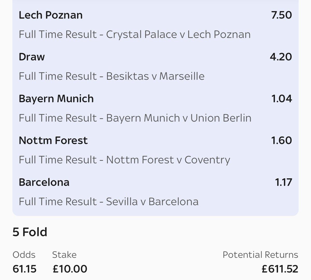 AccaFreezeTips's tweet photo. Tonight’s freeze accas

NEC (15.0) - 20:00 KO
Lech Poznan (7.5) - 20:00 KO
Norwich (13.0) - 19:30 KO

#accafreeze #skybet #football #uel #betting #bettingtips #accatips https://t.co/rBlF5zaVHE