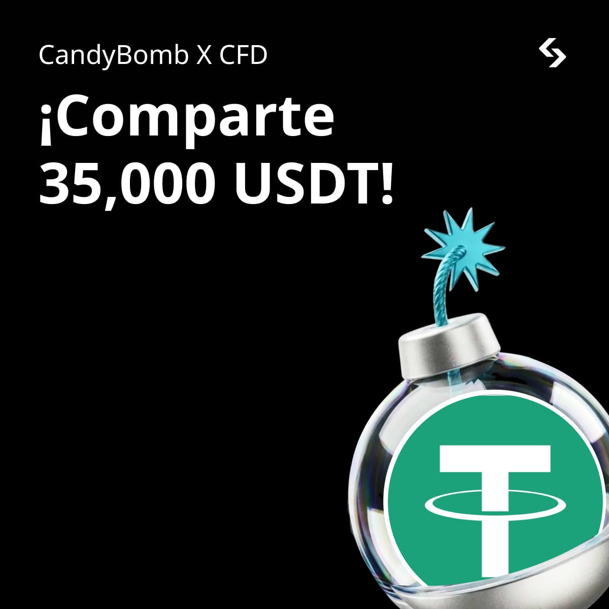 BitgetES's tweet photo. ⭐️ Exclusivo CFD llega al Candybomb de Bitget ⭐️

📣 Estamos encantados de anunciar el listado de CFD en el Candybomb de Bitget. Participa completando las tareas en Bitget, tradea para ganar un airdrop de USDT. Los detalles a continuación: 

• Airdrop total: 35,000 USDT a distribuir
• Actividad: Opera con cualquier moneda de CFD

⌛️ Tienen desde las 10:00 UTC del Jueves 17/09 hasta las 10:00 UTC del Jueves 24/09 ⌛️

ℹ️ Consulta todos los detalles y participa: https://t.co/88YSypBPa0
