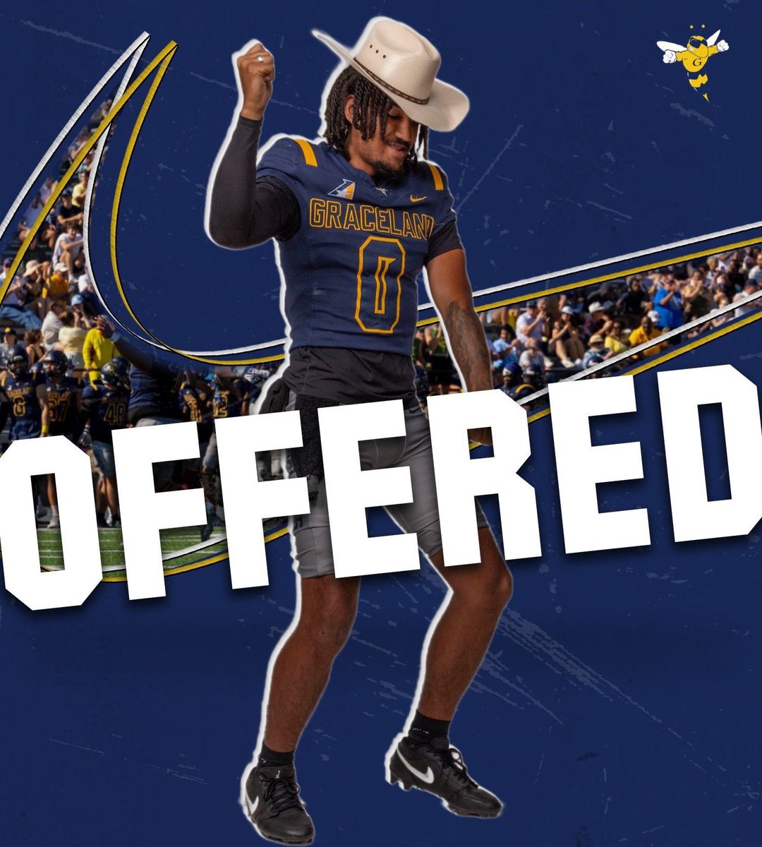 Talon2AK's tweet photo. Extremely Blessed and Grateful to receive my 3rd offer from Graceland University @DBCoachSD 
@SFACoachMartin @CoachKen17 @CoachRoyal63 https://t.co/xLhkHCYjFE