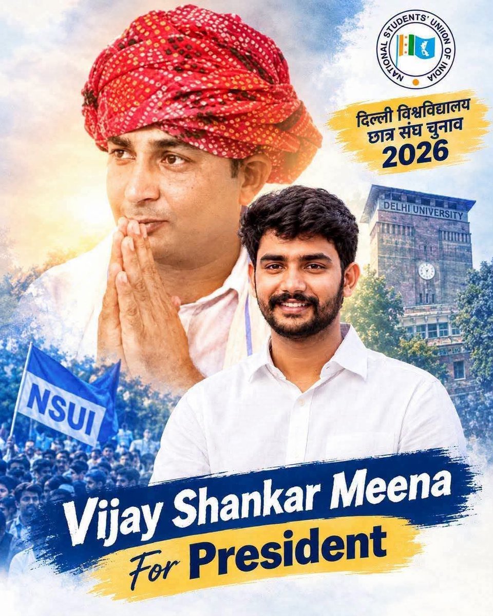 ManojMeena_47's tweet photo. दिल्ली विश्वविद्यालय के सभी छात्र-छात्राओं से मेरी विनम्र अपील है कि इस चुनाव में छात्रहित के मुद्दों,बेहतर शिक्षा,छात्र अधिकारों और लोकतांत्रिक मूल्यों को प्राथमिकता दें
अच्छी शिक्षा व्यवस्था चाहिए.
क्योंकि यह समय पढ़ने और भविष्य बनाने का है
छात्रहित में मतदान करे
@Vijay_DUSU https://t.co/QKA4Nkzoua