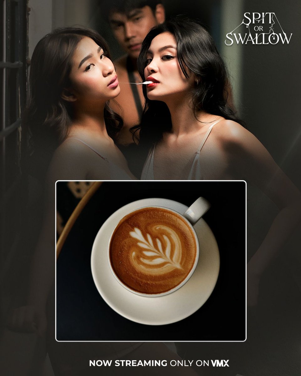 VMXPH's tweet photo. 𝗠𝗘𝗥𝗢𝗡 𝗞𝗔 𝗕𝗔? 𝗣𝗔𝗜𝗡𝗨𝗠𝗜𝗡 𝗠𝗢 𝗦𝗜𝗟𝗔 🥛

Watch SPIT OR SWALLOW 𝗡𝗢𝗪 𝗦𝗧𝗥𝗘𝗔𝗠𝗜𝗡𝗚 only on VMX!

Kung uhaw ka, mas uhaw siya 👅 Starring #KimYashii #RinoaHalili #GhionEspinosa

Directed by Sigrid Polon

Tutok mo dito 👉 https://t.co/yCk4JTZN4S

#VMXSOS https://t.co/ubYWEzyP7C