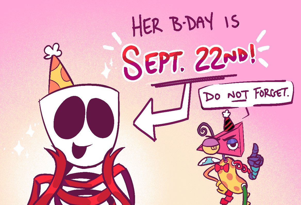 sastreon's tweet photo. Gangle's birthday is coming up(Sept 22nd), and I need some help from the Gangle fans!! 🎀 
Could you please share your AU Gangle designs(if you're ok with me drawing her)/favorite canon/collab outfits/etc? SFW please! 🫶 https://t.co/ny61t35xZP