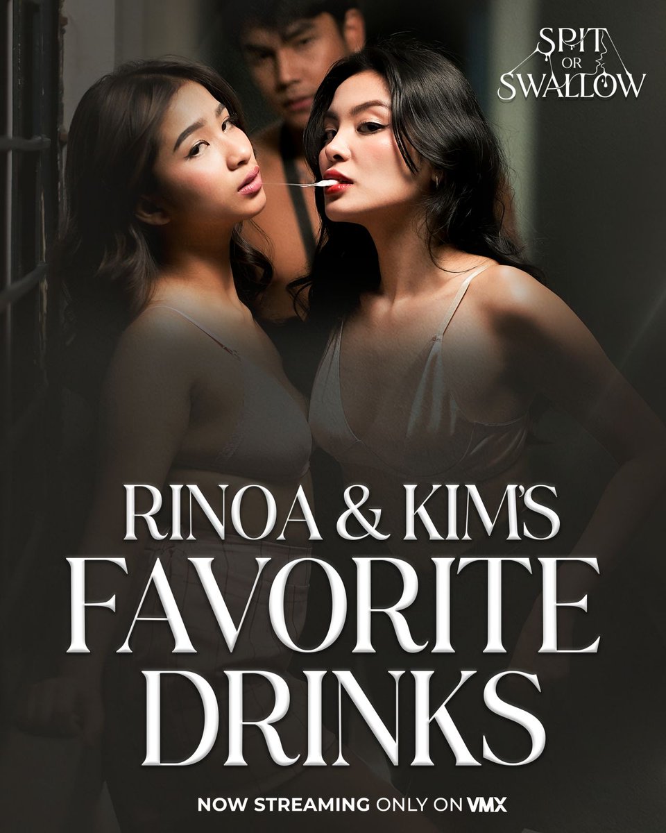 VMXPH's tweet photo. 𝗠𝗘𝗥𝗢𝗡 𝗞𝗔 𝗕𝗔? 𝗣𝗔𝗜𝗡𝗨𝗠𝗜𝗡 𝗠𝗢 𝗦𝗜𝗟𝗔 🥛

Watch SPIT OR SWALLOW 𝗡𝗢𝗪 𝗦𝗧𝗥𝗘𝗔𝗠𝗜𝗡𝗚 only on VMX!

Kung uhaw ka, mas uhaw siya 👅 Starring #KimYashii #RinoaHalili #GhionEspinosa

Directed by Sigrid Polon

Tutok mo dito 👉 https://t.co/yCk4JTZN4S

#VMXSOS https://t.co/ubYWEzyP7C