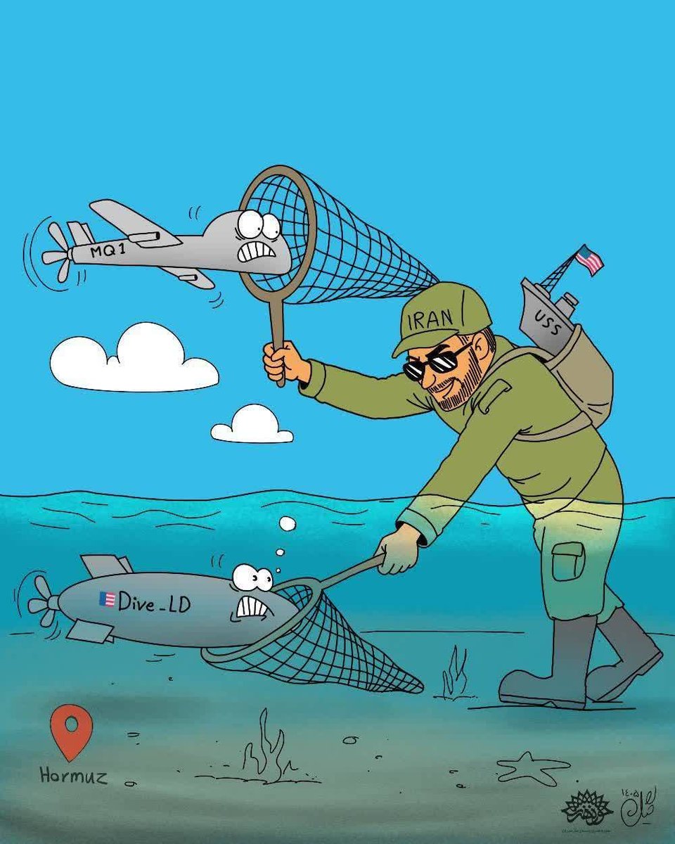 IRANinBiH's tweet photo. Under, on, above, and all around — Hormuz under control. https://t.co/EuMCFXAj8y